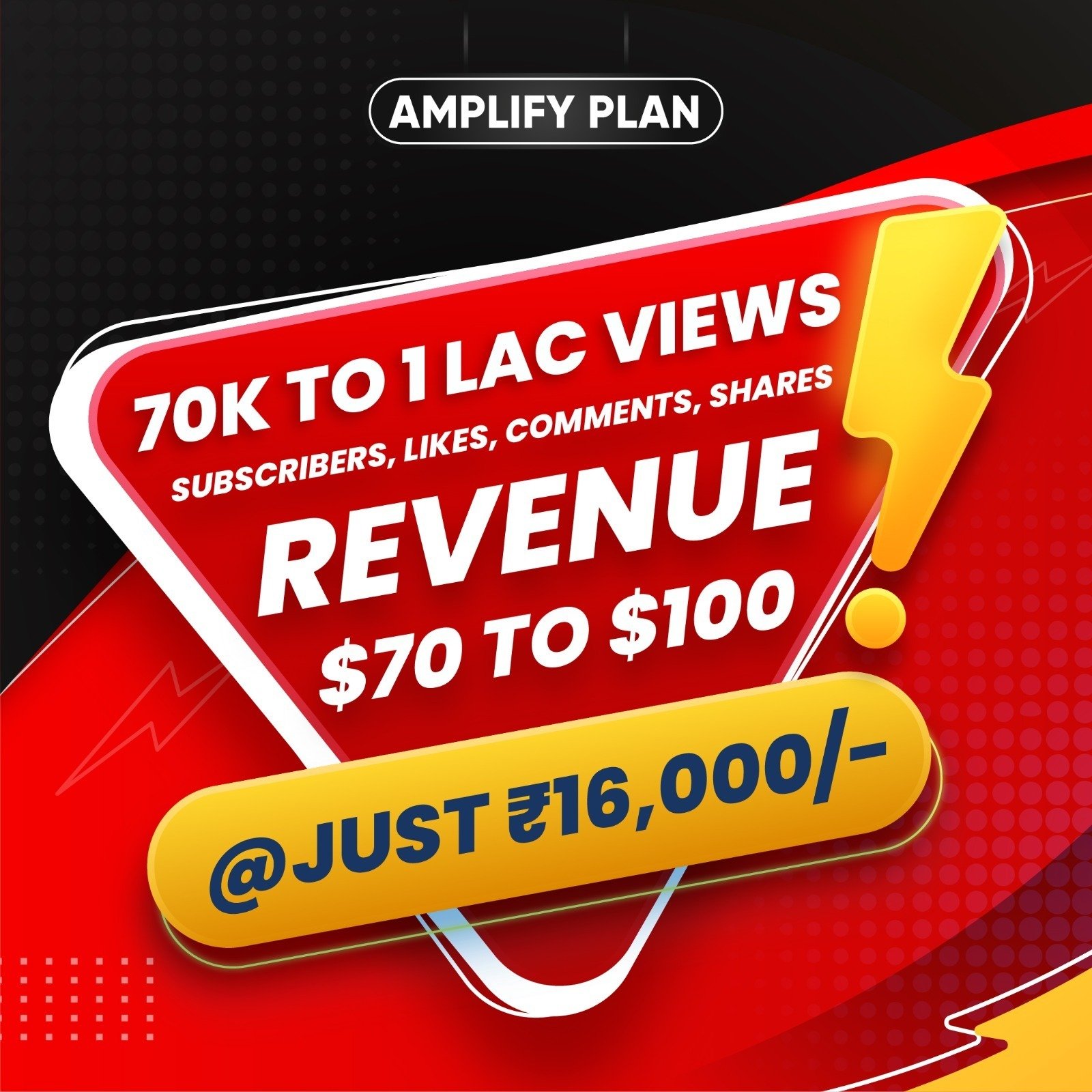 Get 70K To 1Lac Real YouTube Views With $10 To $20 Revenue